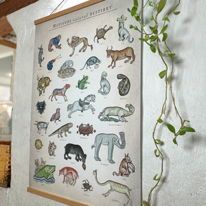Poster Medieval Natural Bestiary