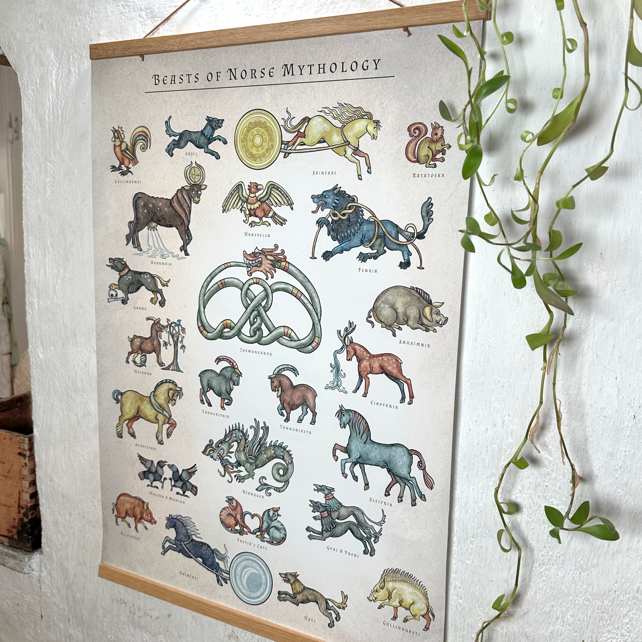 Beasts of Norse mythology poster