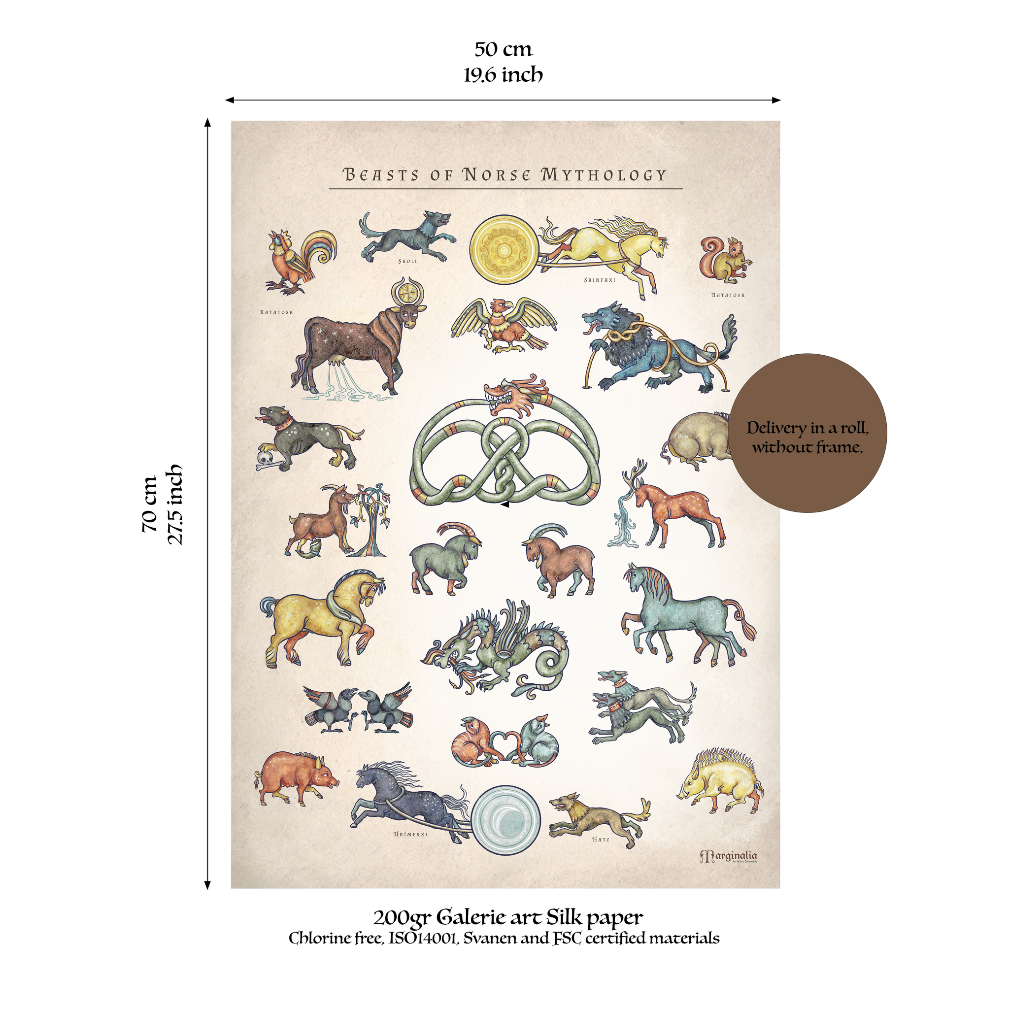 Beasts of Norse mythology poster