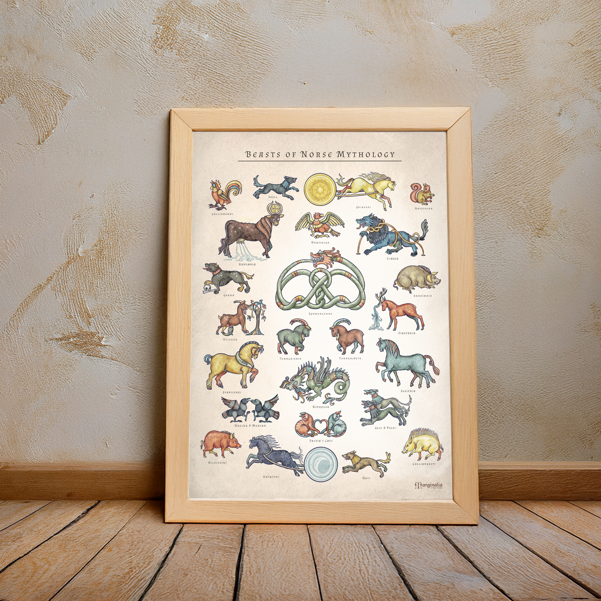 Beasts of Norse mythology poster